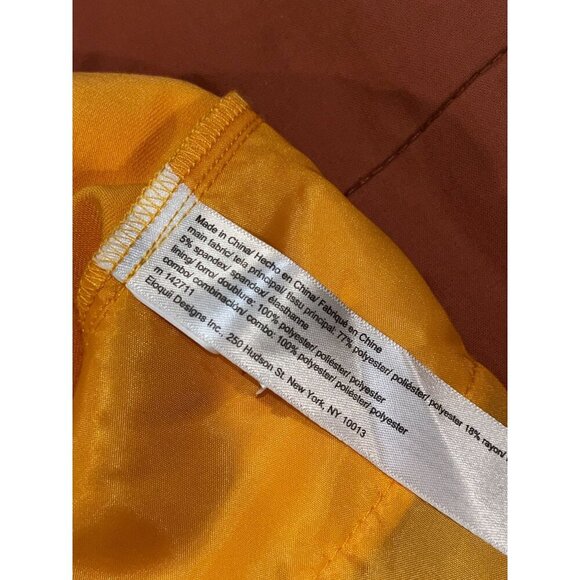 Eloquii Yellow Pleated Wide-Leg Polyblend Women's Pants Size 20 - Picture 10 of 12